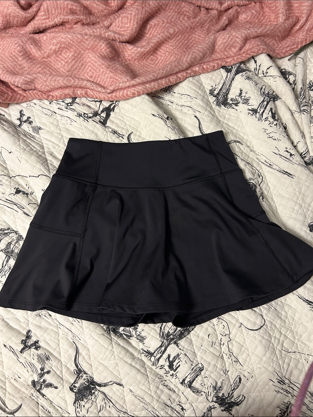 Aeropostale Black Athletic Skort with Built-In Shorts